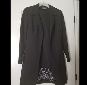 Black 2 peice jacket dress